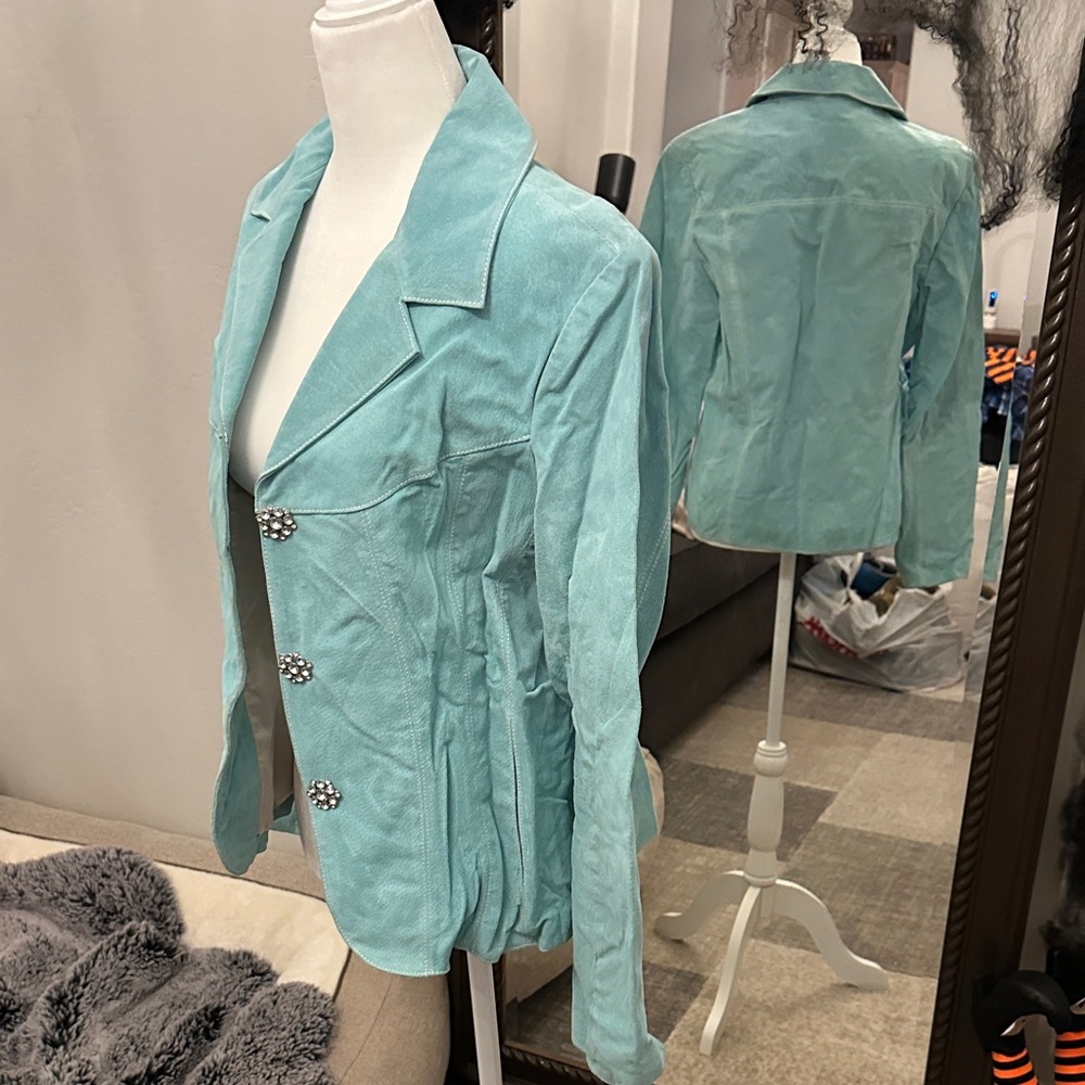 Wilsons Leather Aqua Blazer